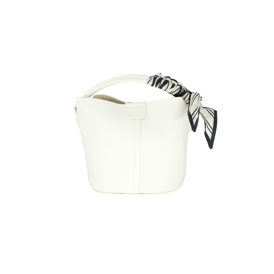 Perfect Soft Leather Mini & Scarf - Beige
