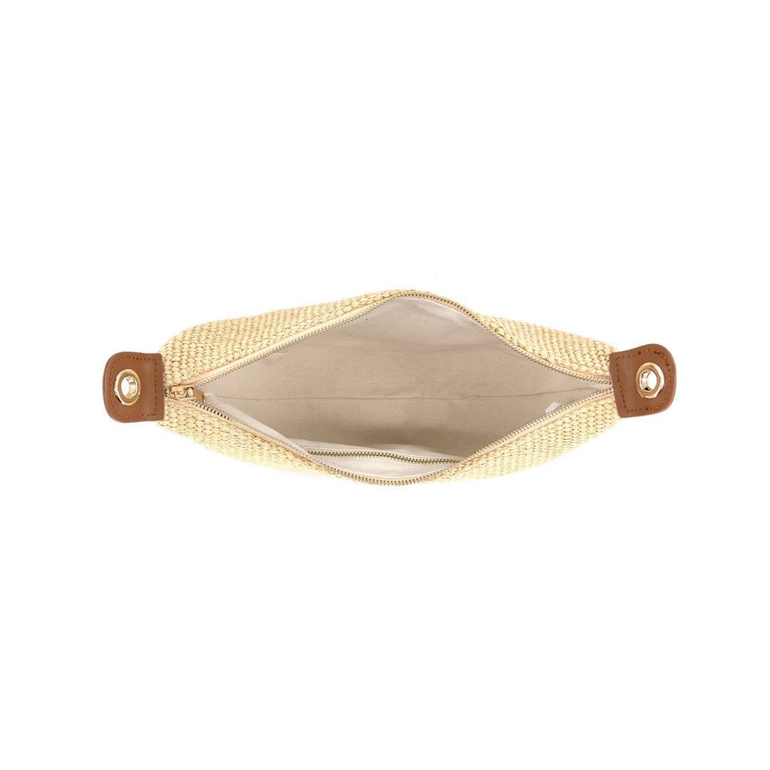 Half Moon Straw Bag