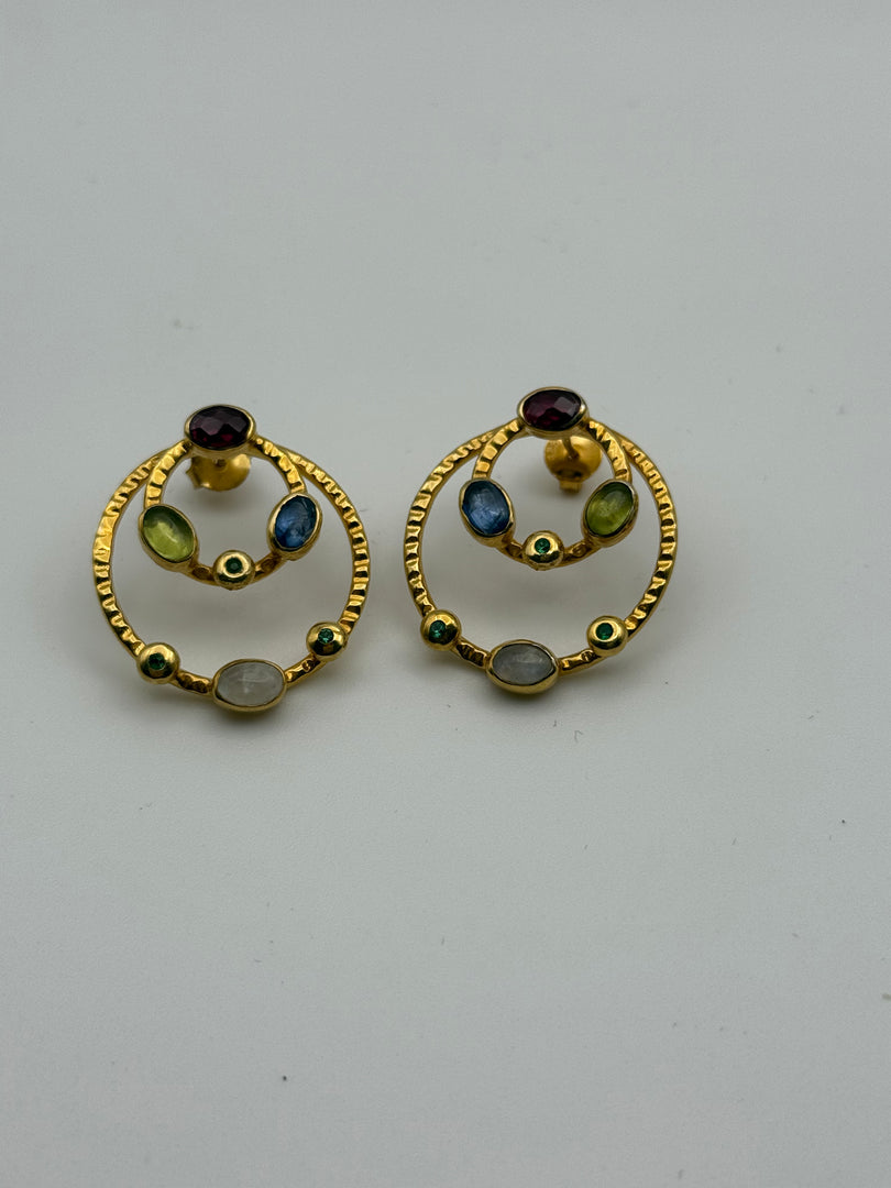 Double hoops with Rubies!