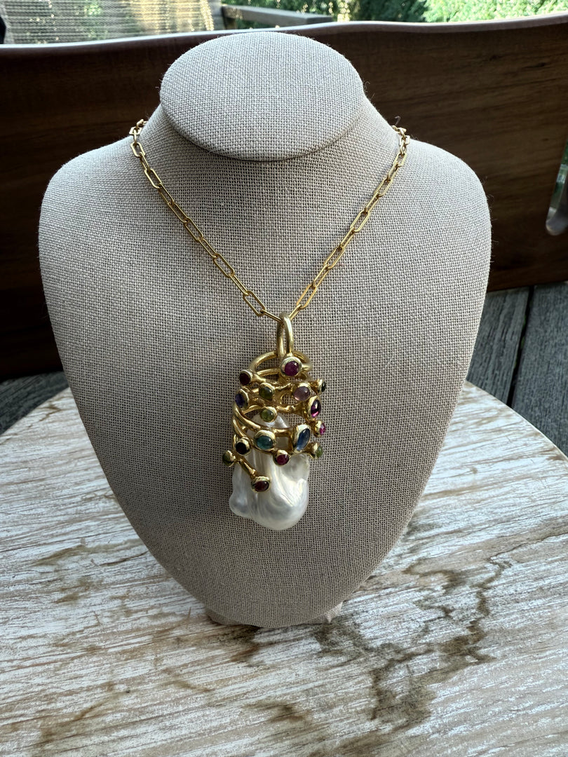 OMG! Large Baroque Pearl Pendant