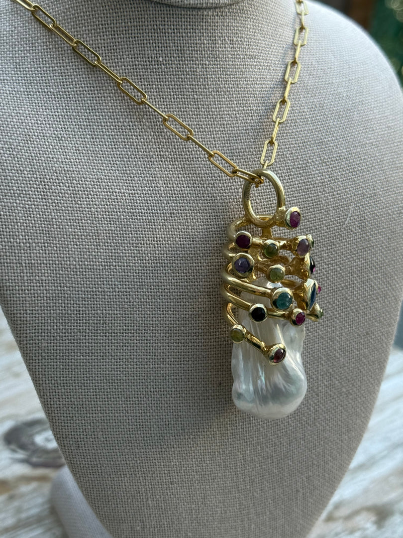 OMG! Large Baroque Pearl Pendant