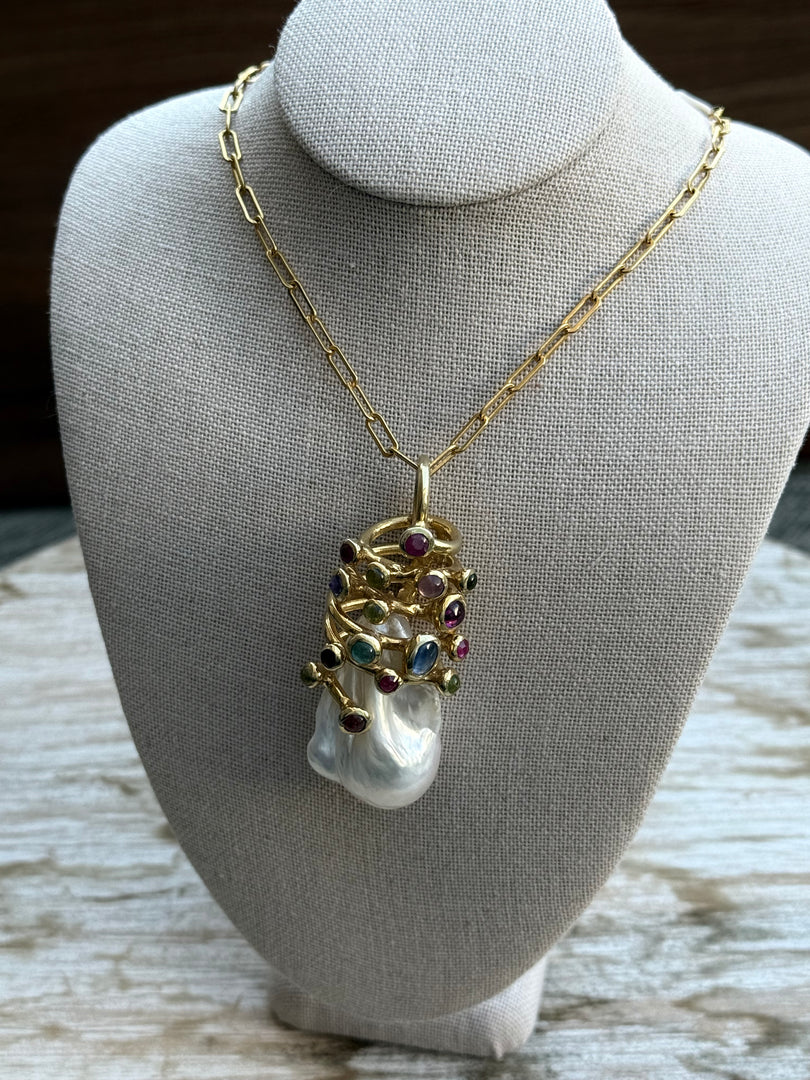 OMG! Large Baroque Pearl Pendant