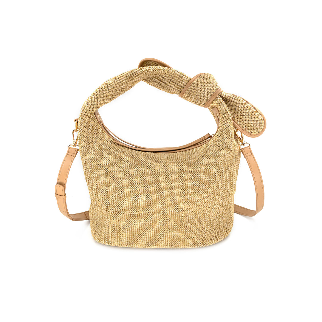 Shoulder Knot Straw Bag